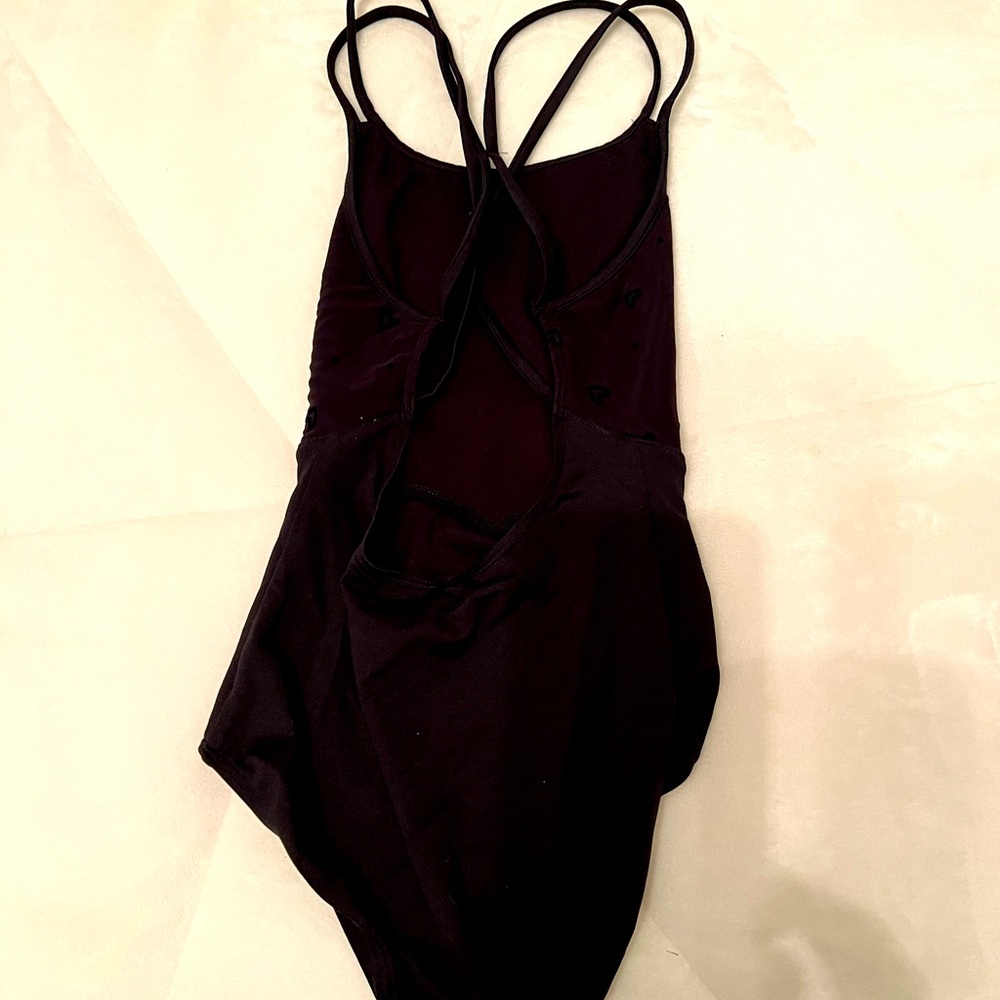 Girls Mirella black ballet leotard